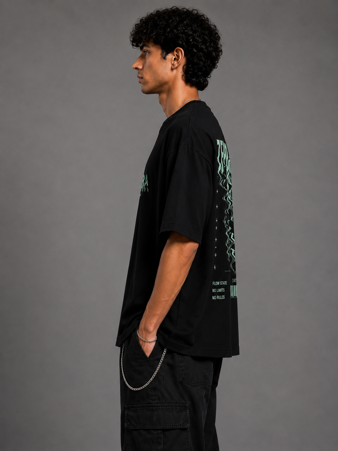 Zephora Flow State Graphic Oversized T-Shirt