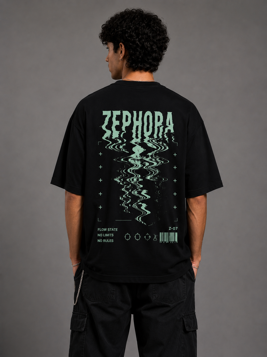 Zephora Flow State Graphic Oversized T-Shirt