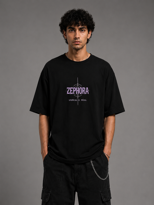 Zephora Reality Illusion Graphic Oversized T-Shirt