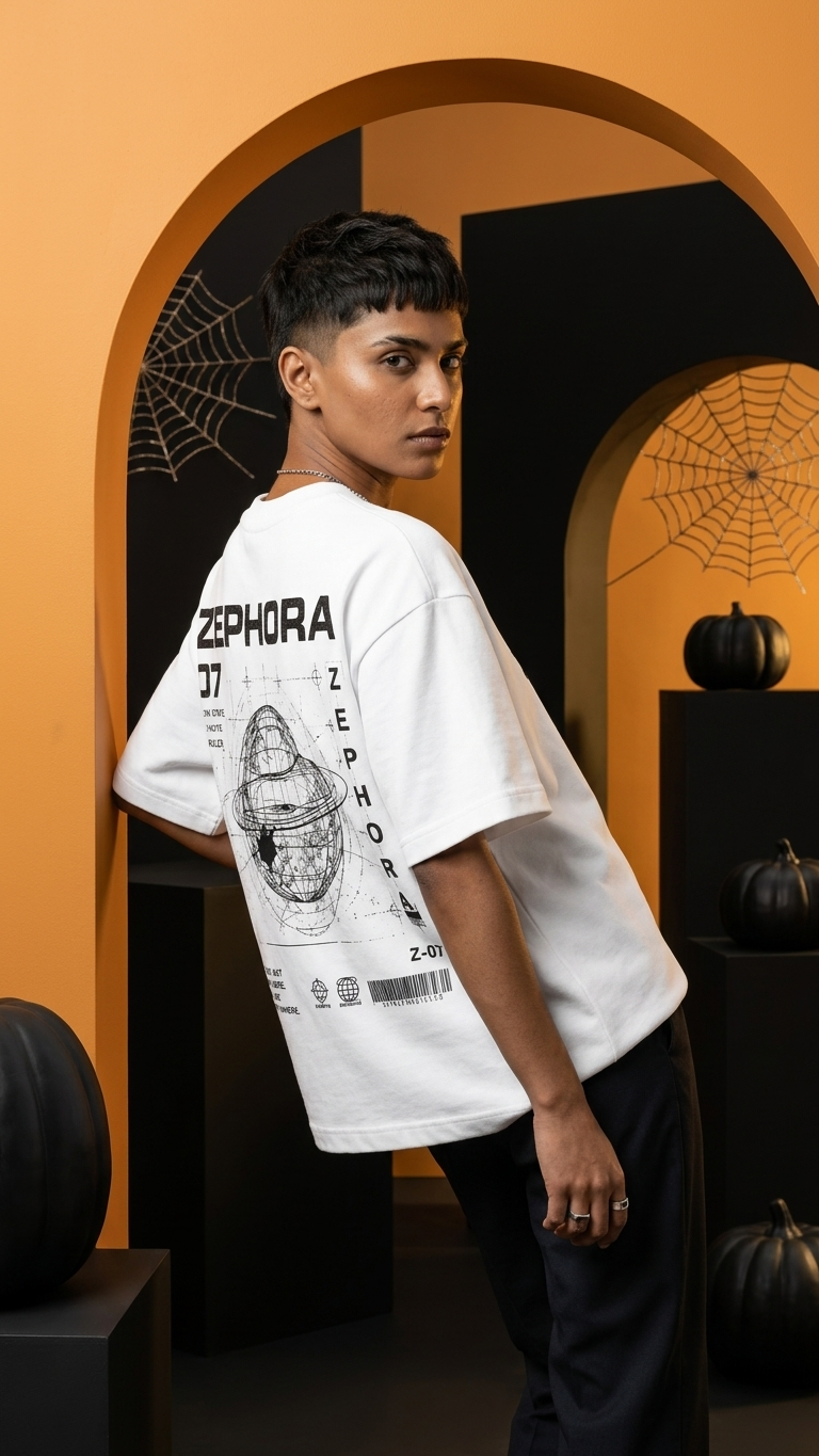 Zephora Be The Signal Graphic Oversized T-Shirt