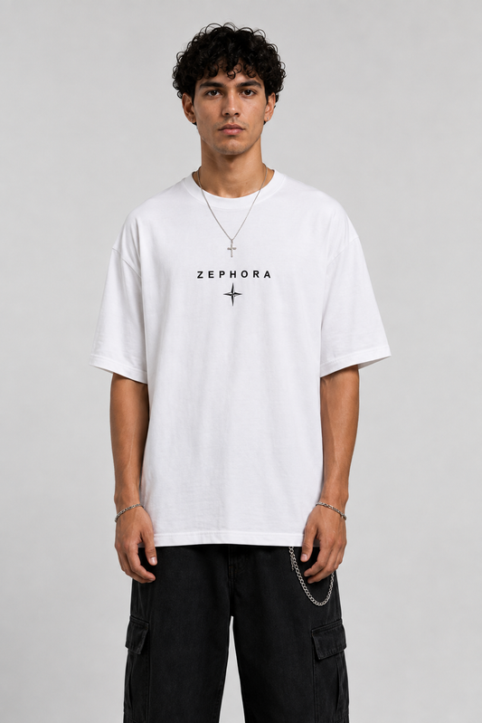 Zephora Cosmic Spiral Graphic Oversized T-Shirt