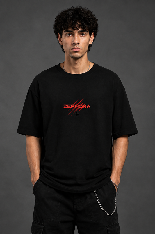 Zephora Chaos Angel Graphic Oversized T-Shirt