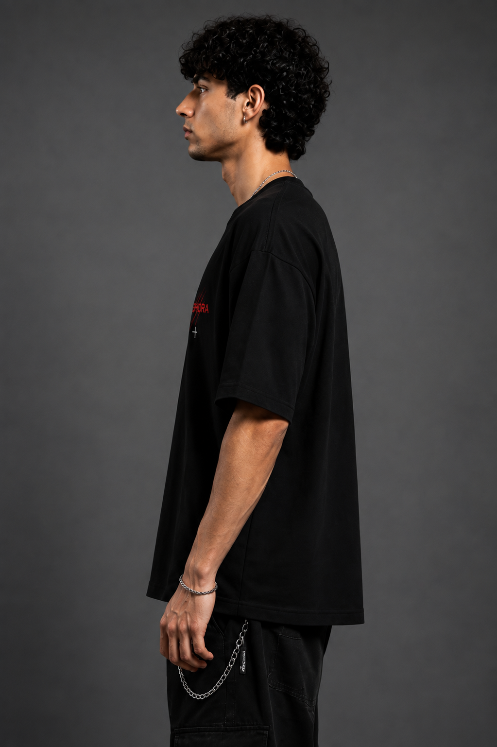 Zephora Chaos Angel Graphic Oversized T-Shirt